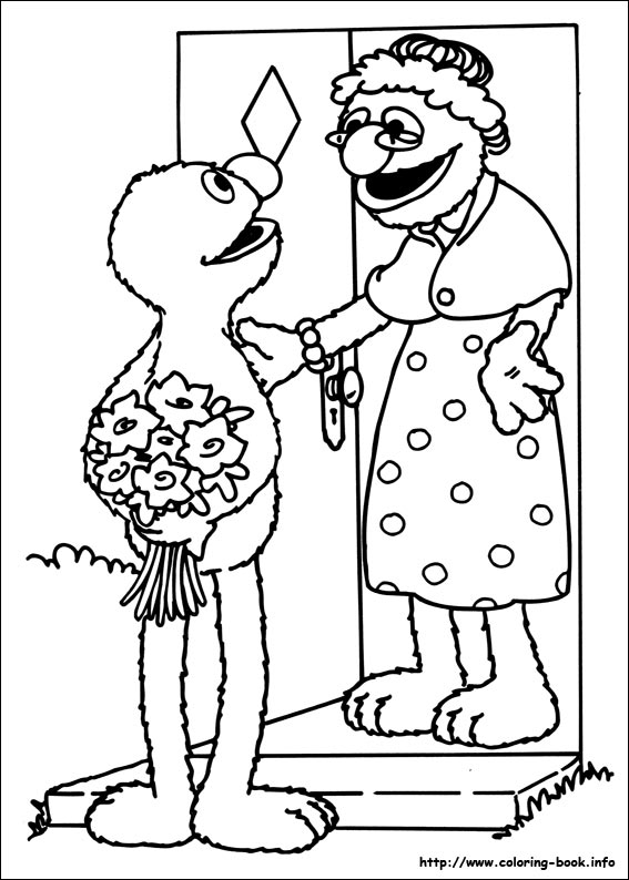 Sesame Street coloring picture